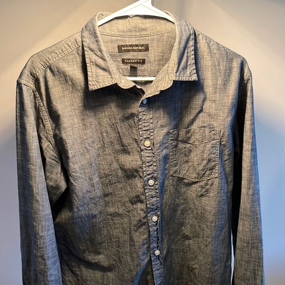 Banana Republic Button Down Blue Medium - Picture 1 of 3